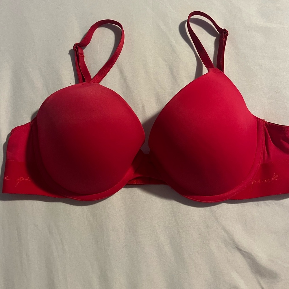 PINK red bra